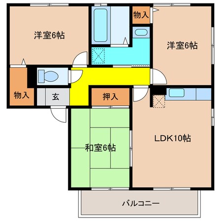 トワイライトＢ棟の物件間取画像